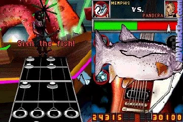 Guitar Hero - On Tour (USA) (Demo) (Kiosk) screen shot game playing